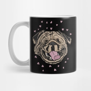 Happy Smiling Pug Mug